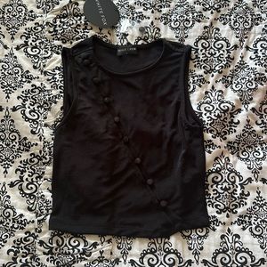 NWT white fox top